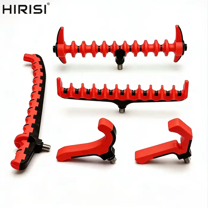 Support de canne feeder Hirisi AC206 rouge pour buzz bars et alarmes de touche - Accessoire terminal