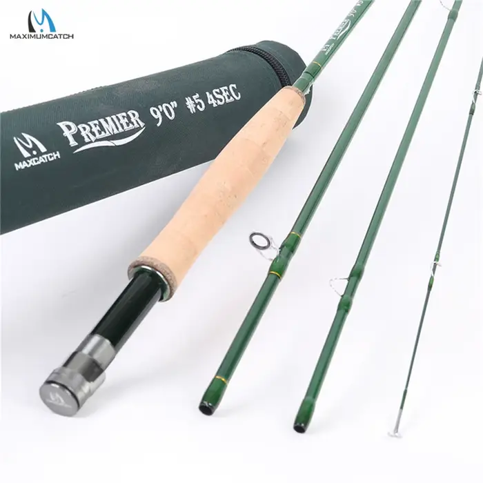 Canne à mouche Maximumcatch Premier 3-12WT 8'4''-9FT fibre carbone - Canne polyvalente pour toutes les pêches