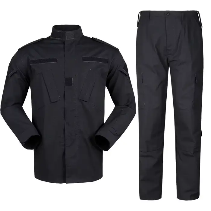 Combinaison tactique Tom ACU édition noire - Tenue pêche style PMC pour approche moderne discrète