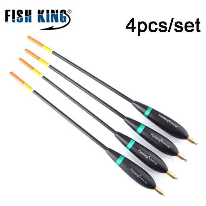 Lot de 4 flotteurs de pêche en bois de paulownia 8g-10g 24cm-26cm pour la carpe et