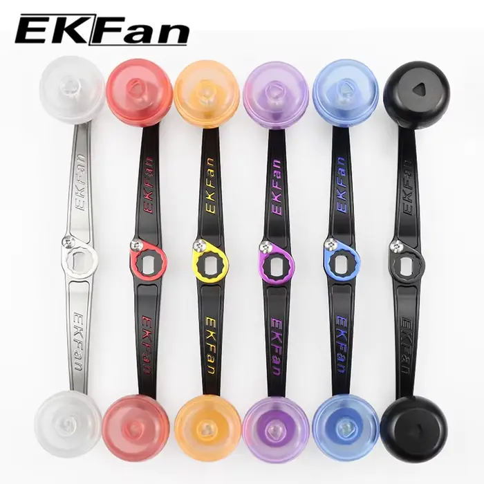 Moulinet ultraléger EKFAN 140mm 24g avec poignées alliage et boutons acrylique pour bricolage