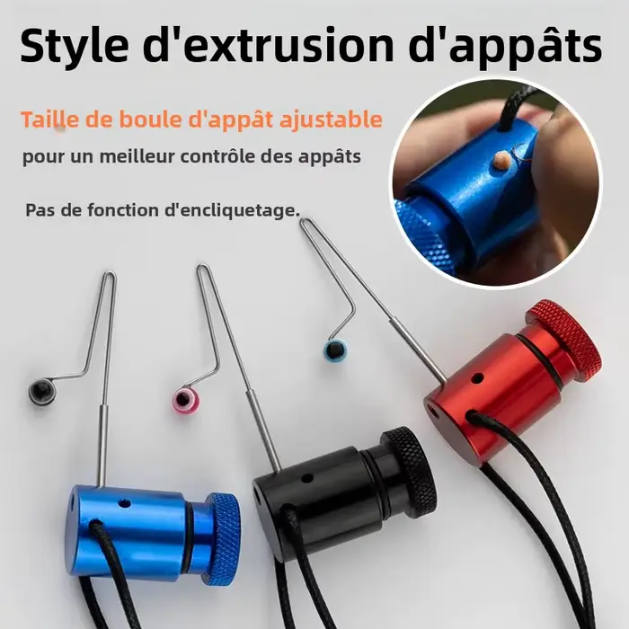 Dégorgeoir pêche micro-pêche pour petits poissons avec fonction extraction appâts et clip rapide