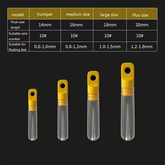 20Pcs sièges flotteurs coulissants silicone transparent - rotation élastique forte portance
