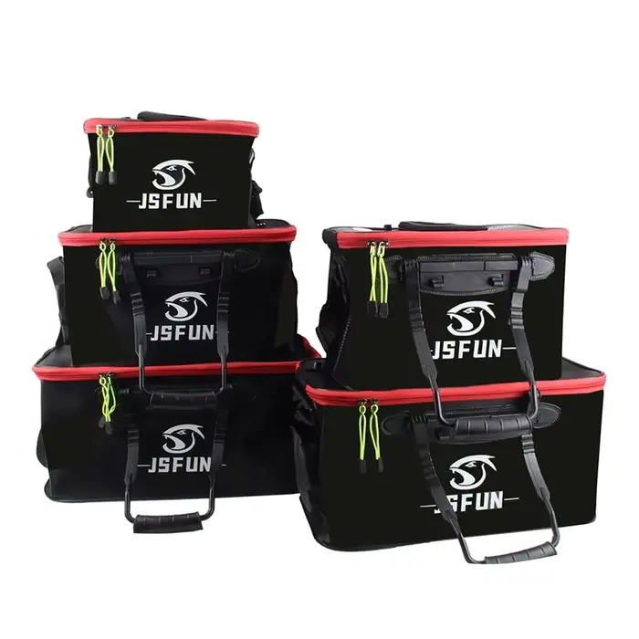 Seau de pêche pliable EVA sans pompe à oxygène pour transporter vos poissons vivants en extérieur