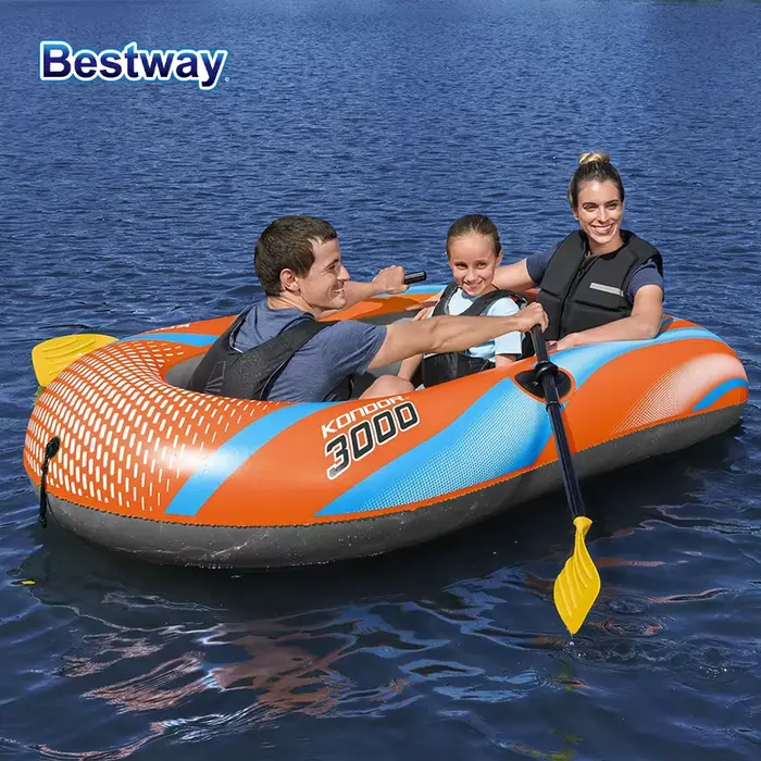 Kayak gonflable Bestway 1-3 personnes PVC robuste aventure rafting - Bateau durable pêche navigation