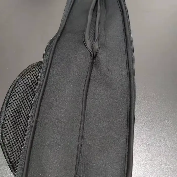 Étui télescopique canne à pêche 115-140cm, housse de rangement nylon pour cannes spinning avec compartiment moulinet