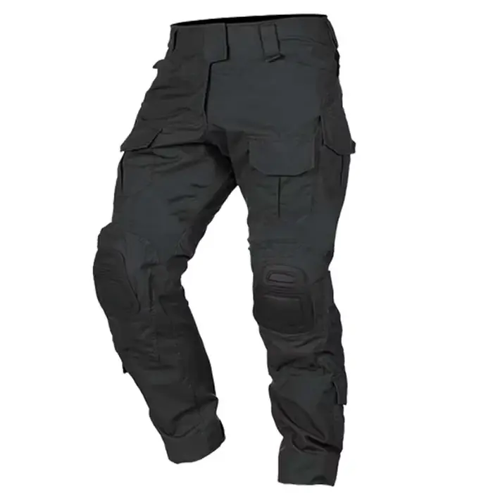 Pantalon tactique pêche camouflage respirant imperméable avec genouillères intégrées pour hommes