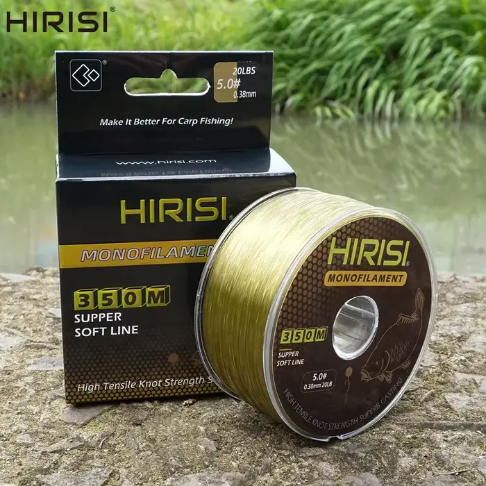 Ligne de pêche Hirisi 350m nylon japonais 12-20LB super résistante pour carpe et accessoires