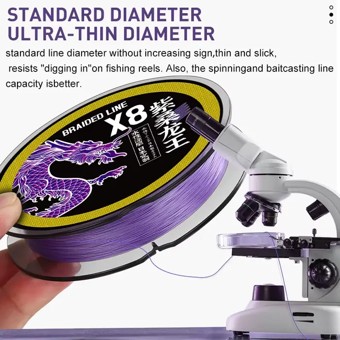 Ligne de pêche tressée PE 8 brins ZUKIBO ZISANG, haute résistance 14-50LB pour carpe et pêche sportive