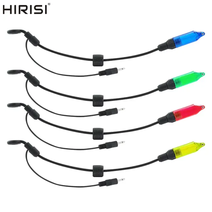 Indicateur de touche LED Hirisi pour pêche à la carpe - Swinger Drop Off Indicator B2032 métal souple