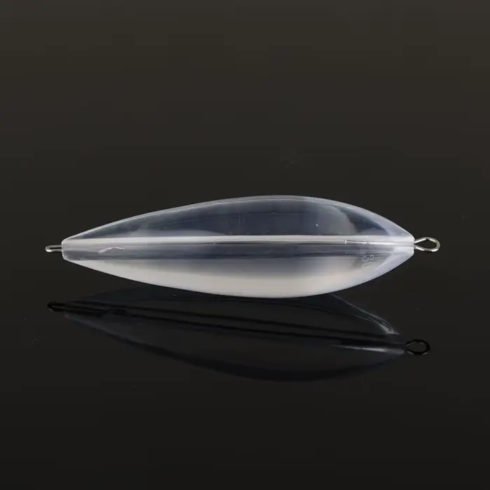 5 flotteurs de pêche acrylique coulants transparents 10-50g avec anneau métallique pour bombarda, lancer et mouche