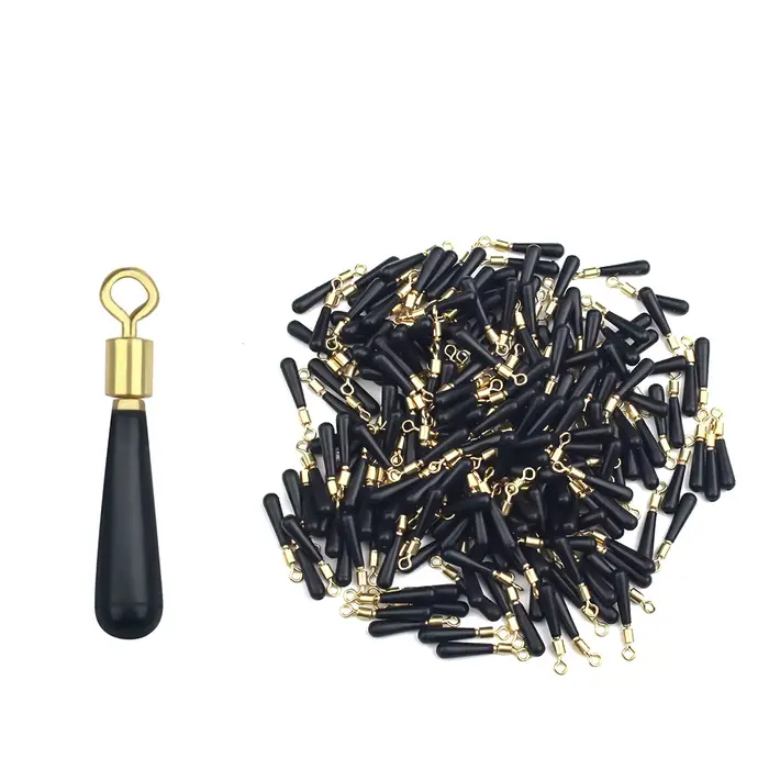 50 pièces flotteurs pêche dérive accessoires bloc rotation cuivre caoutchouc outils matériel pêche