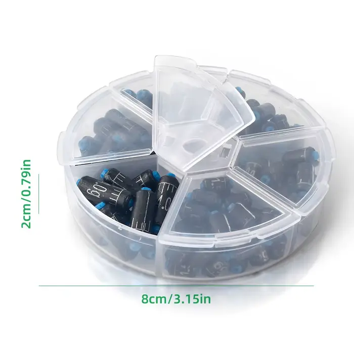 Boîte 60 plombs pêche 1.5g-4.0g DNDYUJU - set plombs interchangeable règle intégrée