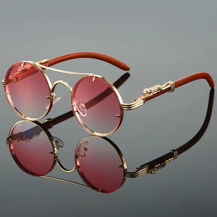 Lunettes de soleil vintage doubles ponts KAMMPT - Design luxe multicolore pour pêcheurs tendance