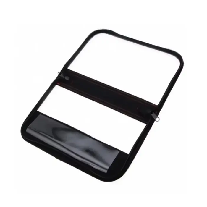 Boîte de rangement transparente pour leurres calamars - Étui pêche avec fermeture éclair double sens