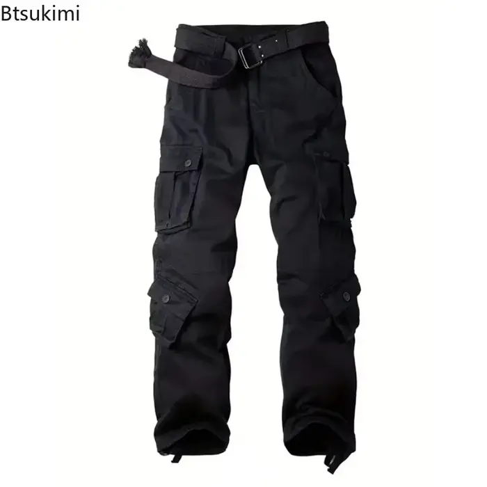 Pantalon cargo camouflage 2026 homme pêche tactique multi-poches coton loose outdoor