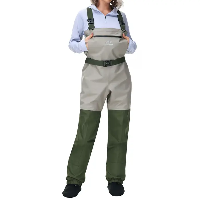 Waders de pêche femme étanches et respirantes Bassdash IMMERSE, cuissardes légères pour pêche à la cuisse