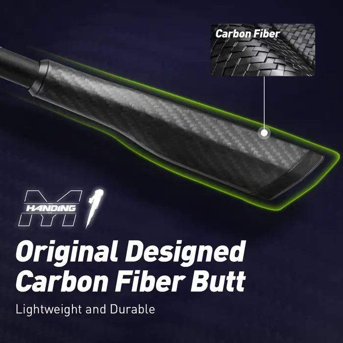 Canne à pêche bass HANDING M1 1.68m-2.13m blank carbone 24T et anneaux Fuji pour power 20-25lb