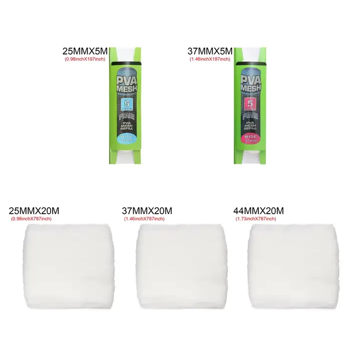 Recharge de filets PVA solubles 5m/20m pour feeder carpe et enrobage d'appâts - Accessoires pêche