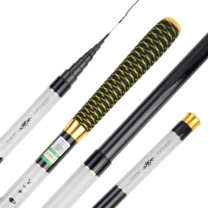 Canne télescopique JOSBY stream hand rod 3.6-7.2m fibre carbone ultralight pour pêche en rivière
