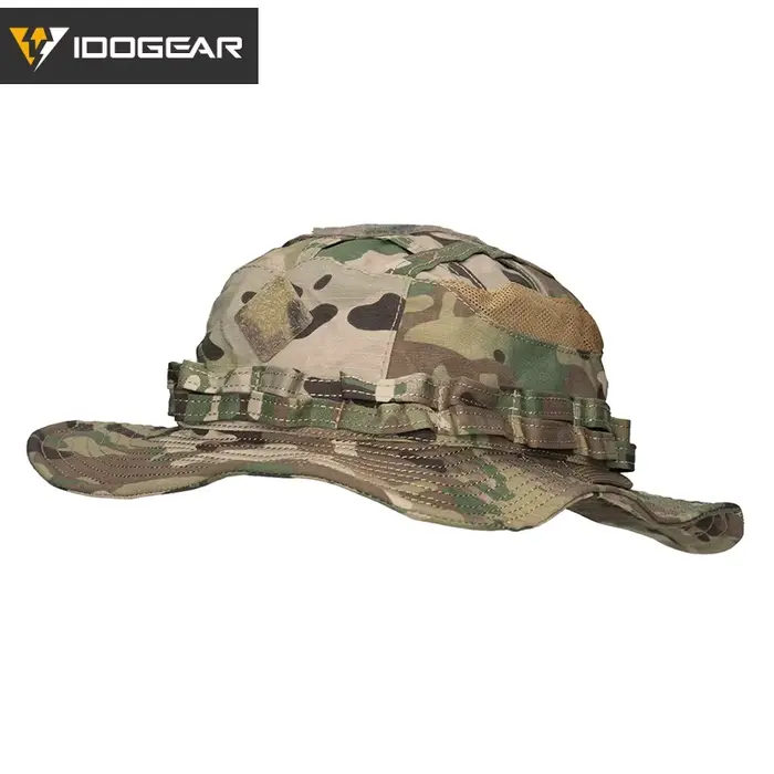 Chapeau tactique boonie pêche IDOGEAR - Brim large ajustable camouflage pêche chasse 3623