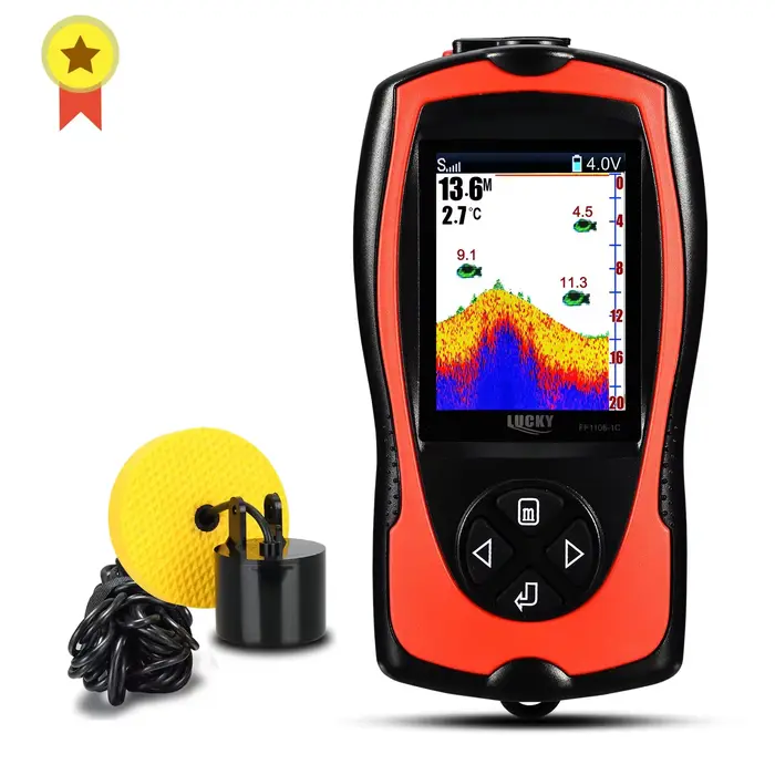Sonar pêche filaire portable Lucky FF1108-1CT 100m profondeur écran couleur 2.4 pouces