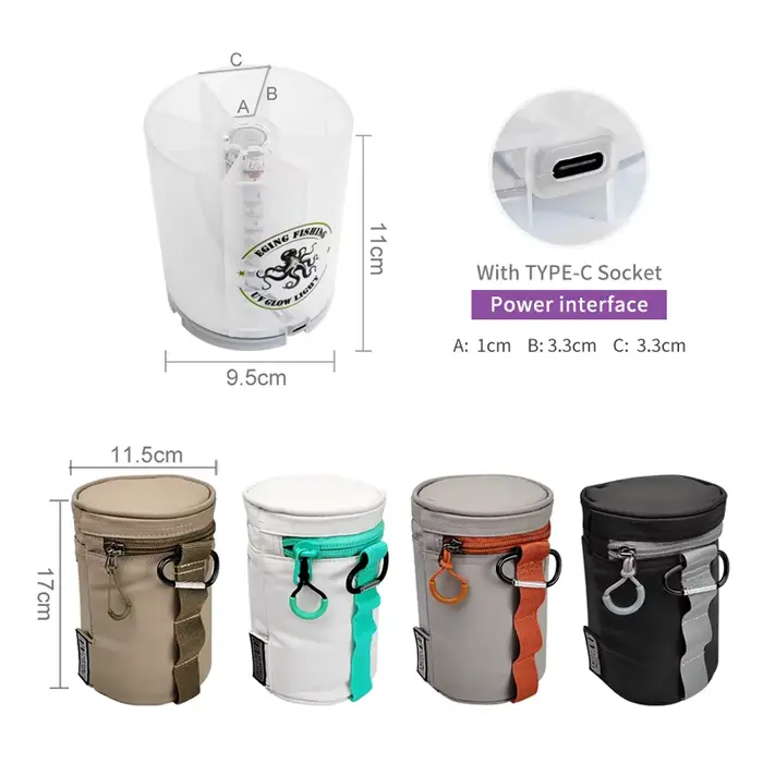 Boîte de rangement UV pour leurres de pêche - Éclairage pour jigs métalliques et appâts durs