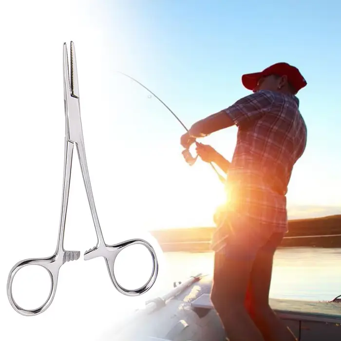 Pince hémostatique de pêche 12-18cm - Pince à verrouillage pour épilation et soins animaux