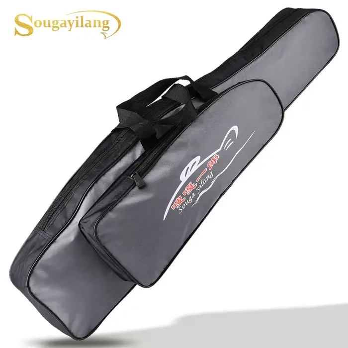 Sac de canne à pêche Sougayilang monocouche portable pour rangement d'équipement de pêche extérieur