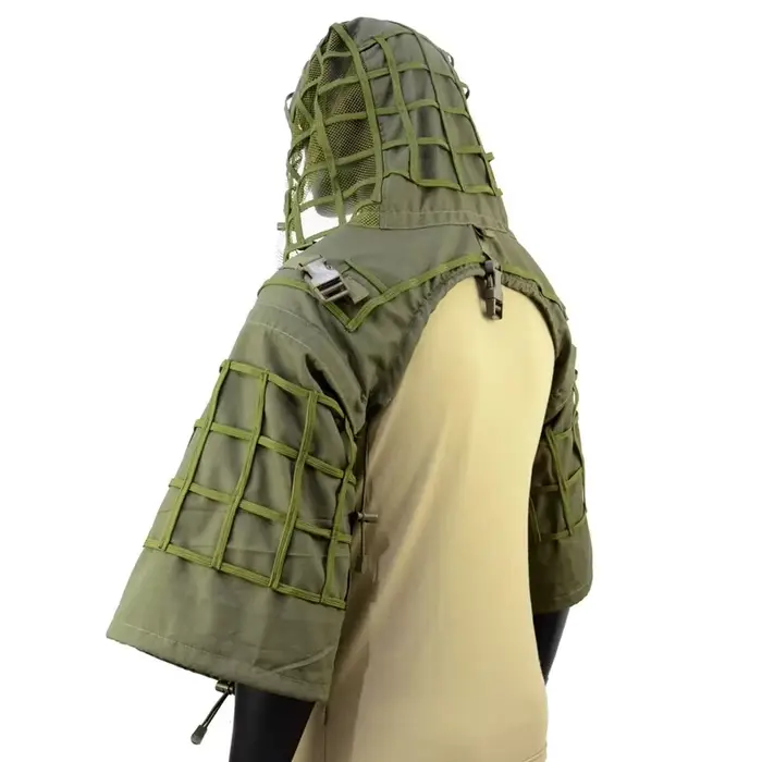 Châle sniper ghillie airsoft tactique - Tenue camouflage chasse pêche paintball outdoor