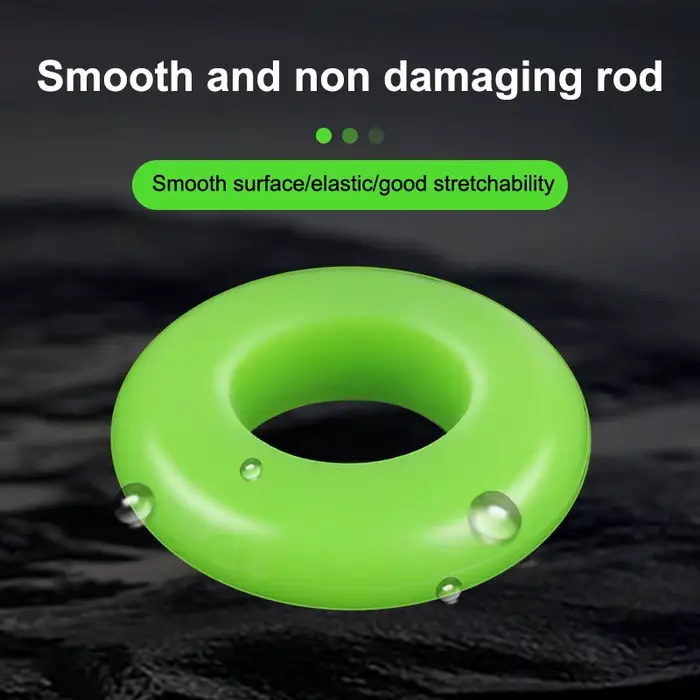 10 anneaux anti-dérapage pour canne à pêche - Bagues silicone arrêt canne anti-glisse