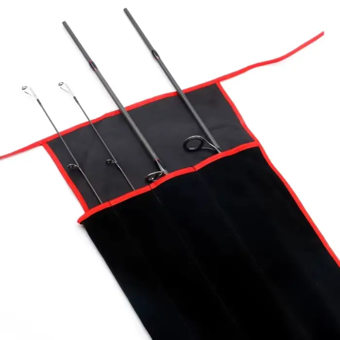 Housse de protection anti-rayures pour canne à pêche avec compartiment pour moulinet et accessoires