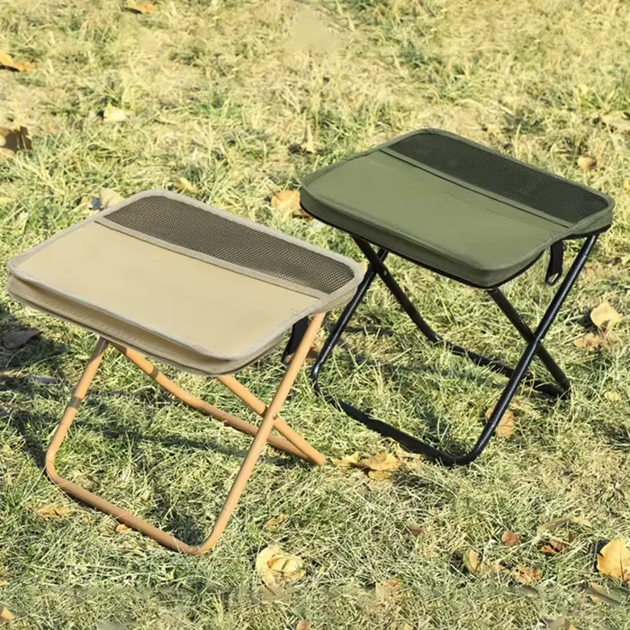Tabouret pliant pêche et camping - Style sac à dos portable pour randonnée pêche