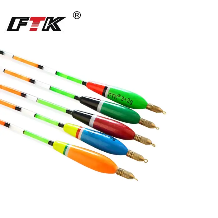 Flotteurs Barguzinsky 5 pièces pour pêche à la carpe - Poids mixtes 3+2g à 6+2g FTK