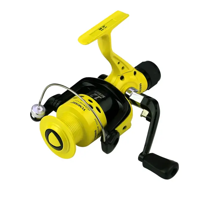 Moulinet Pêche CTR2000-7000 12BB 5.5:1 - Roue Pliante avec Frein Arrière pour Poissons Combatifs