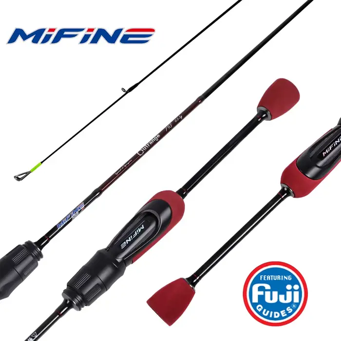 Canne spinning ultralégère MIFINE OUTRANGE UL 0.5-5g avec anneaux Fuji - Pêche truite carbone 30T