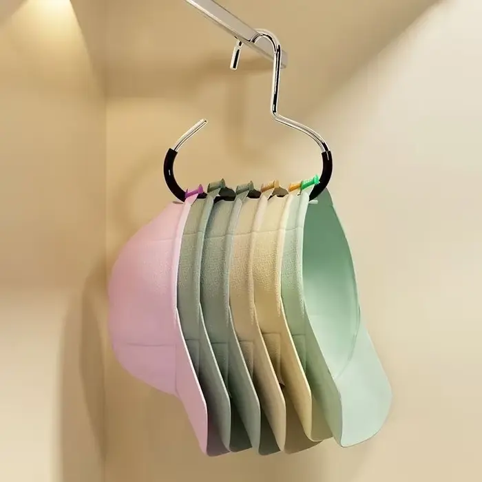 Porte-chapeaux anneau cercle durable accroche non marquant pour rangement pêche accessoires