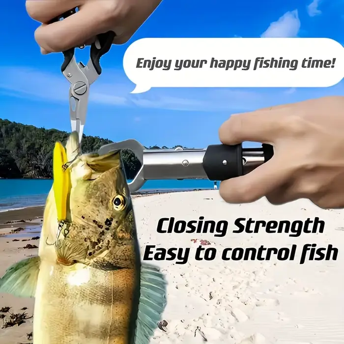 Pince de pêche multifonction en acier inoxydable, extracteur d'hameçon et pèse-poisson