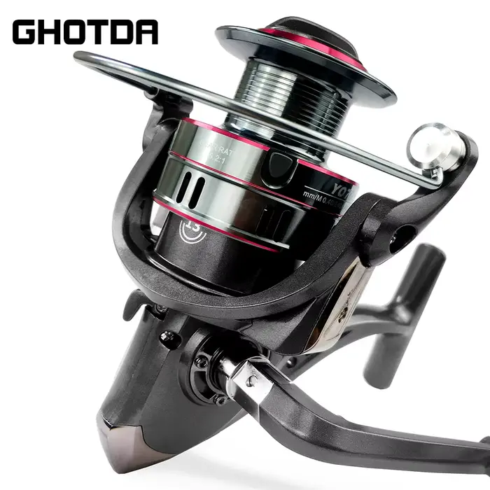 Moulinet Ghotda spinning 5.2:1 tailles 1000 à 7000 - pour pêche mer et eau douce toutes techniques