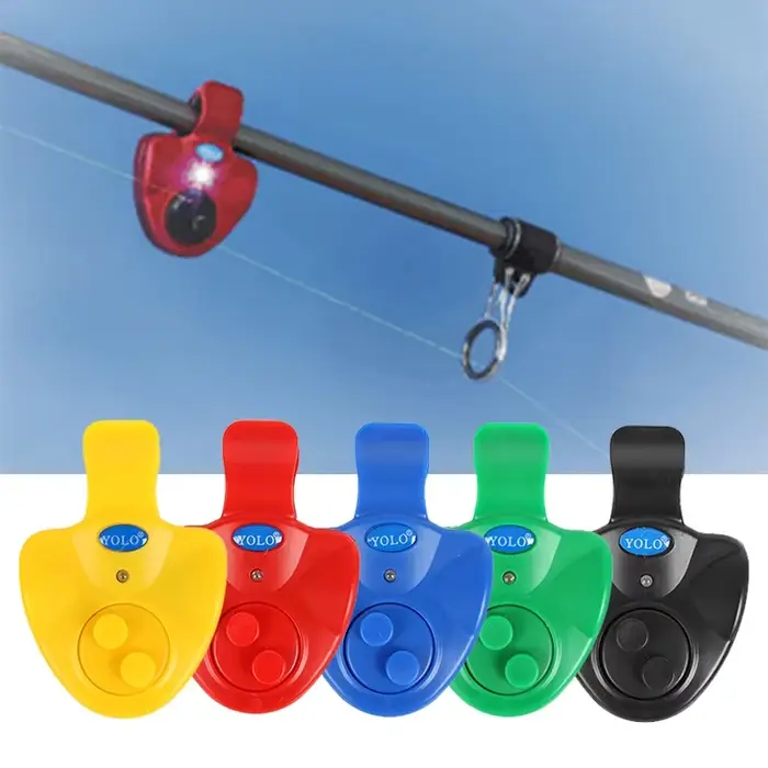 Alarme de touche LED pour canne à pêche avec indicateur de ligne et lumière pour pêche nocturne