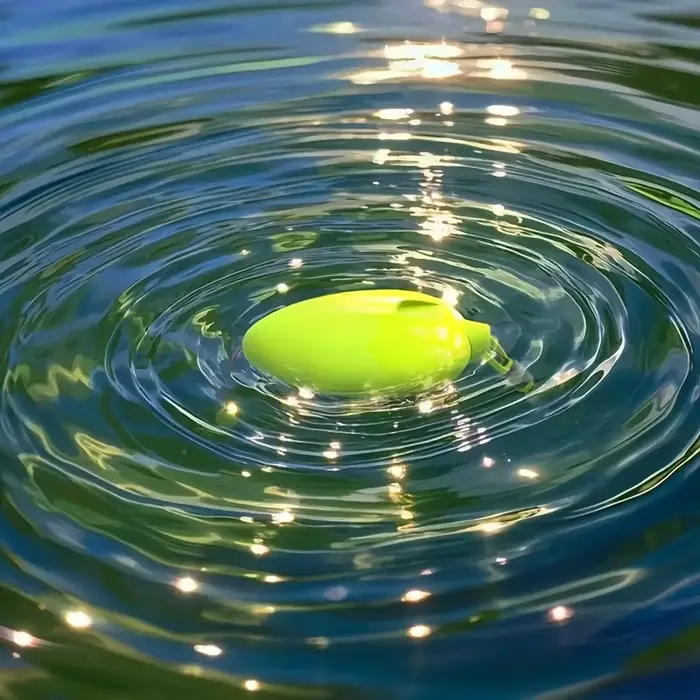 Flotteur de pêche haute visibilité sans perçage, matériau PC résistant eau douce et mer