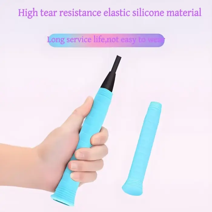 Manchon silicone lavable élastique pour canne à pêche - Couverture poignée étanche anti-dérapante