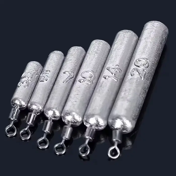 Moule à plombs pêche 15 pièces 3.5g-20g tube bullet métal kit accessoires mer