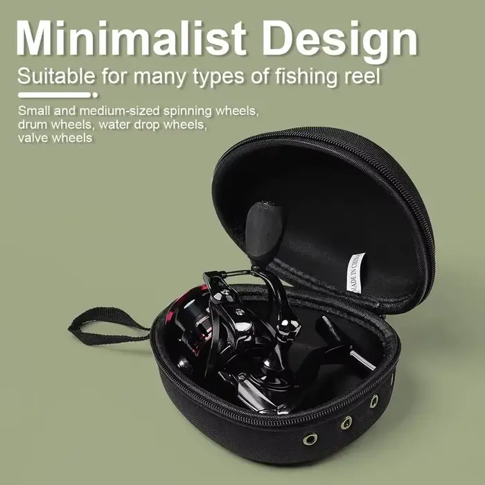 Étui portable EVA pour moulinet de pêche JSFUN - Housse de protection universelle pour moulinets spinning et casting