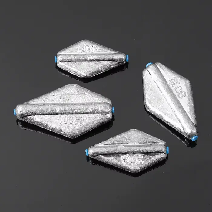 Plombs de pêche plats Tongxin 40-120g choix multiple - Poids pour pêche en eau douce et matériel de pêche