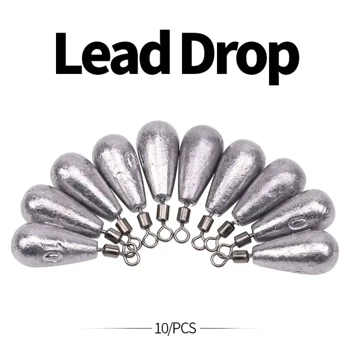 10 plombs souples Quick Release 10g - Plombs démontables pour pêche au leurre