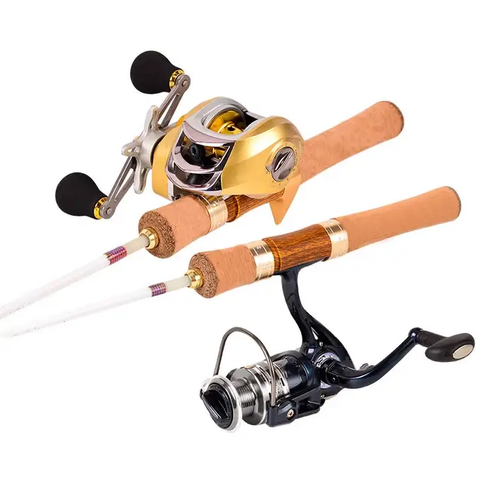 Canne à pêche XUL Super Souple Ultra Légère 1.4m 4 brins voyage fibre de verre truite rivière portable