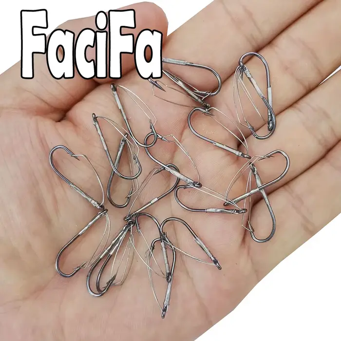 20 hameçons simples weedless sans barbillon pour montage wacky rig, tailles 6 à 5/0 en acier haute carbone