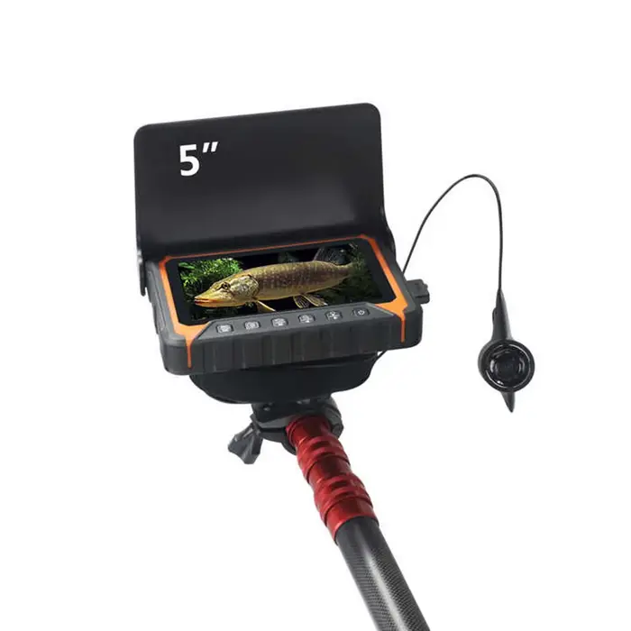 Caméra sous-marine 7 pouces IPS pour pêche en profondeur 30m avec fonction endoscope AV Fish Finder