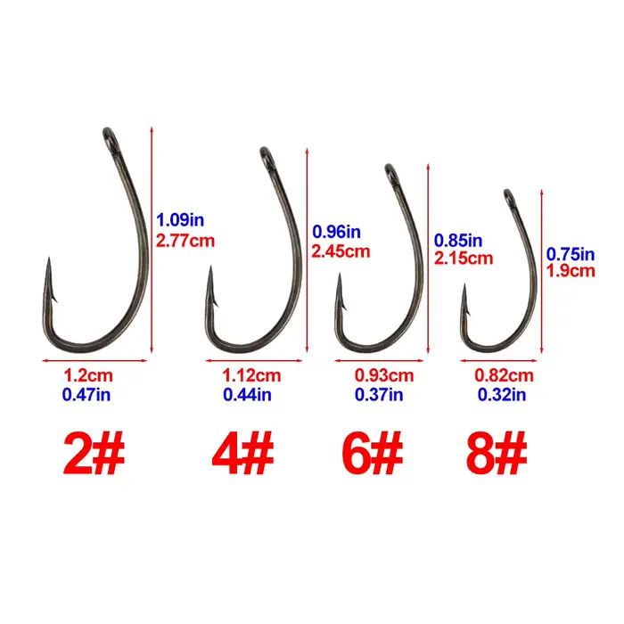 Hirisi 4pcs Ronnie Rig pour Carpe - Combinaison Hameçons avec Balle Flottante pour Pêche en Mer et Étang